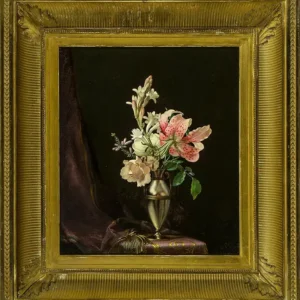 Martin Johnson Heade Still Life with Flowers in a Vase 1871