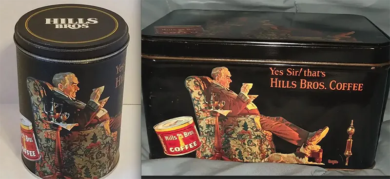 Stunning Norman Rockwell Yes Sir! That's Hills Brothers Coffee Original Advertisement 1929 4 Norman Rockwell "Yes Sir! That's Hills Brothers Coffee" Original Advertisement 1929