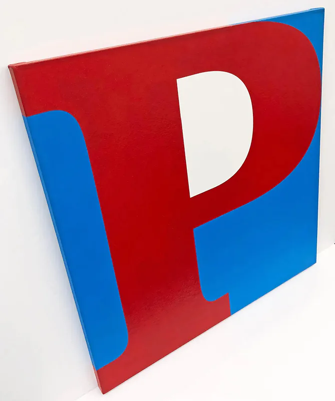 Robert Indiana HOPE (R/W/B) large original 4 panel painting 2008 5 Robert Indiana HOPE (R/W/B), large original 4 panel painting 2008