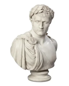 Pair of Carrara Marble Busts of the Emperor Napoleon and Empress Marie Louise Circa 1807-10