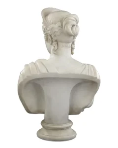 Pair of Carrara Marble Busts of the Emperor Napoleon and Empress Marie Louise Circa 1807-10