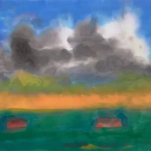 Marschlandschaft (mit drei Hausern) by Emil Nolde Circa 1920