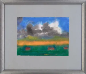 Marschlandschaft mit drei Hausern by Emil Nolde Circa 1920
