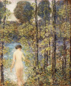 Exquisite The Bather by Childe Hassam Circa 1905 6 The Bather by Childe Hassam Circa 1905