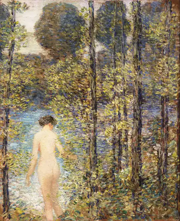 The Bather by Childe Hassam Circa 1905