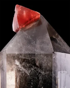 Pink Fluorite on Smoky Quartz Switzerland