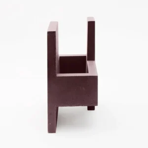 Spectacular Chandigarh IV Marsala Brown Design Vase Paolo Giordano Cement Cast 21c 9 Chandigarh IV Marsala Brown Design Vase Paolo Giordano Cement Cast