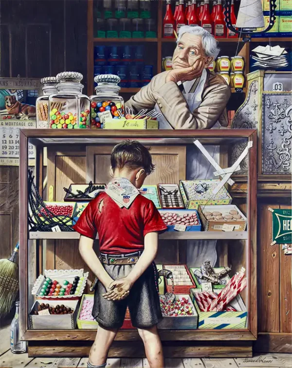 Stevan Dohanos Penny Candy The Saturday Evening Post Cover 1944