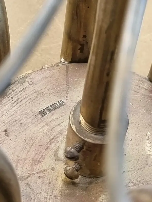 Genuine Paavo Tynell Pair Of Commissioned Chandeliers Brass & Glass Taito Oy 1950s 6 Paavo Tynell Pair Of Commissioned Chandeliers Brass & Glass Taito Oy 1950s