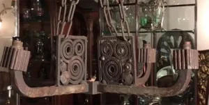 Chandelier Art deco Designer Edgard Brandt 1920 France