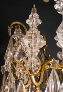 Louis XV Bronze and Rock Crystal Chandelier from the Hôtel de Talleyrand 1850