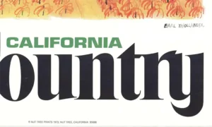 Earl Thollander Original California Wine Country vintage wine and travel poster 1973