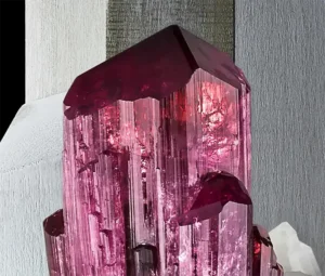 Rubellite Tourmaline on Quartz Russia