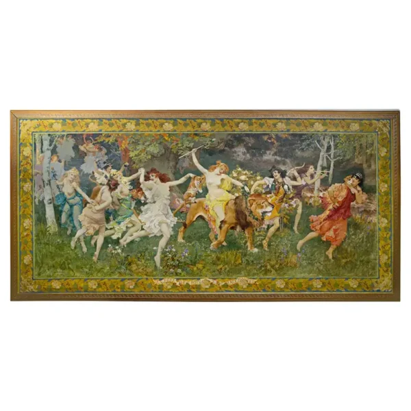 A Large Oil Painting by Frederick Arthur Bridgman ‘La Fête des Bois’ Circa 1897