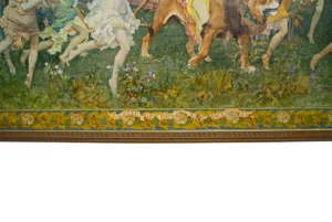 Magnificent A Large Oil Painting by Frederick Arthur Bridgman La Fete des Bois Circa 1897 7 A Large Oil Painting by Frederick Arthur Bridgman La Fete des Bois Circa 1897