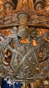 19th Hermitage Palace St Petersburg Chandelier 112 Lights Bronze gold 18k satin