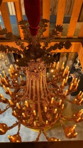 19th Hermitage Palace St Petersburg Chandelier 112 Lights Bronze gold 18k satin