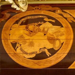 Antique French Marquetry Ormolu and Jasperware Bureau du Roi by Beurdeley 1890