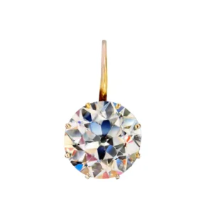 Rare Old European GIA Ct. 20.55 Diamond Dangle Earrings 6 Old European GIA Ct. 20.55 Diamond Dangle Earrings