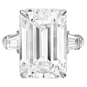 Custom-Cut GIA Certified Type IIA Diamond 10 Carat Emerald Cut Diamond Ring