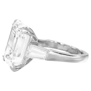 Custom-Cut GIA Certified Type IIA Diamond 10 Carat Emerald Cut Diamond Ring