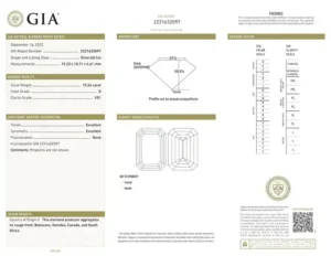 Custom-Cut GIA Certified Type IIA Diamond 10 Carat Emerald Cut Diamond Ring
