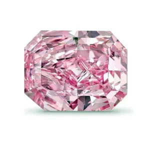 GIA Certified 4 Carat Fancy Pink Radiant Cut Diamond Platinum Ring
