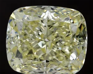 GIA Certified IF Clarity 27.39 Carat Fancy Cushion Yellow Diamond