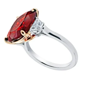 PLATINUM AWARD EYE CLEAN GRS Certified 6 Carat BURMA NO HEAT RUBY Ring