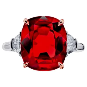PLATINUM AWARD EYE CLEAN GRS Certified 6 Carat BURMA NO HEAT RUBY Ring