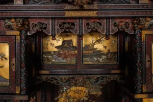 Stunning An Imperial Japanese Meiji Shibayama Tea Cabinet by The Tokugawa Samurai Clan 19c 12 An Imperial Japanese Meiji Shibayama Tea Cabinet by The Tokugawa Samurai Clan