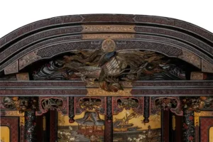 Stunning An Imperial Japanese Meiji Shibayama Tea Cabinet by The Tokugawa Samurai Clan 19c 11 An Imperial Japanese Meiji Shibayama Tea Cabinet by The Tokugawa Samurai Clan