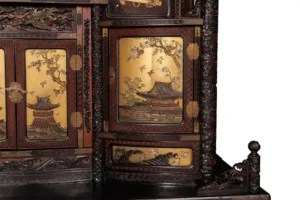 Stunning An Imperial Japanese Meiji Shibayama Tea Cabinet by The Tokugawa Samurai Clan 19c 10 An Imperial Japanese Meiji Shibayama Tea Cabinet by The Tokugawa Samurai Clan