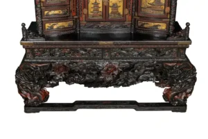 Stunning An Imperial Japanese Meiji Shibayama Tea Cabinet by The Tokugawa Samurai Clan 19c 9 An Imperial Japanese Meiji Shibayama Tea Cabinet by The Tokugawa Samurai Clan