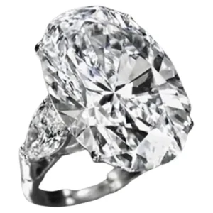 GIA Certified 10.02 Carat Oval Cut Diamond Ring in 18K White Gold VVS1 Clarity