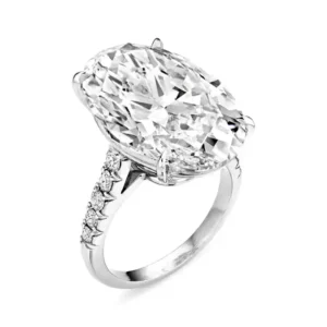 GIA Certified 8 Carat Pear Cut D Color Diamond Engagement Ring
