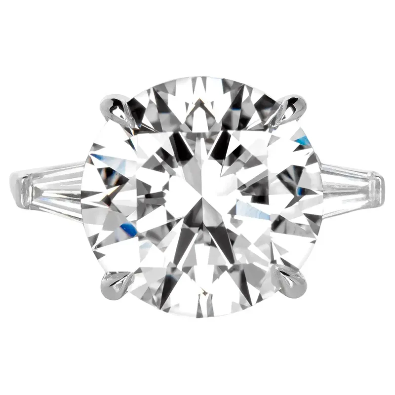 GIA Certified 10.66 Carat Round Cut Diamond D Color Flawless Clarity Ring 2 GIA Certified 10.66 Carat Round Cut Diamond D Color Flawless Clarity Ring
