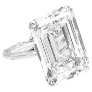 GIA Certified 20.38 Carat Emerald Cut Diamond Ring