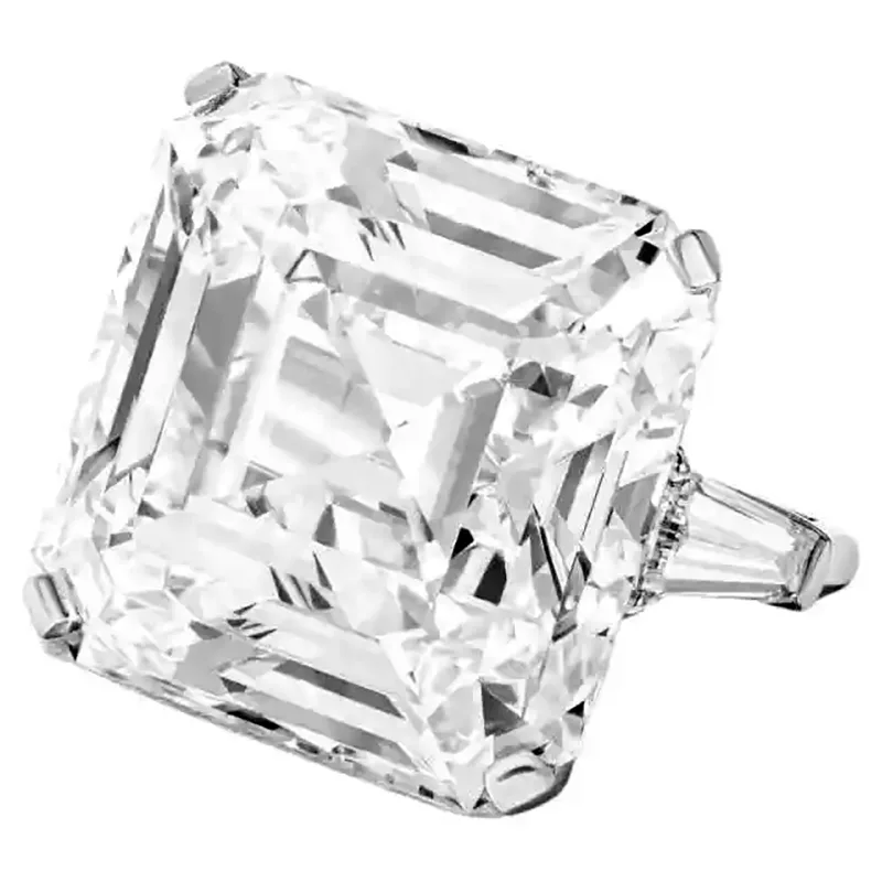 Elegance GIA Certified 10.12 Ct. Emerald Cut Diamond Tapered Baguette Ring 1 GIA Certified 10.12 Ct. Emerald Cut Diamond Tapered Baguette Ring