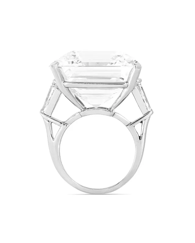Elegance GIA Certified 10.12 Ct. Emerald Cut Diamond Tapered Baguette Ring 5 GIA Certified 10.12 Ct. Emerald Cut Diamond Tapered Baguette Ring