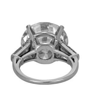 GIA Certified 7 Carat Round Brilliant Cut Diamond Platinum Solitaire Ring