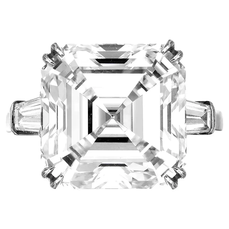 Luxury GIA Certified 9 Ct. Emerald Cut Diamond Solitaire Ring 1 GIA Certified 9 Ct. Emerald Cut Diamond Solitaire Ring