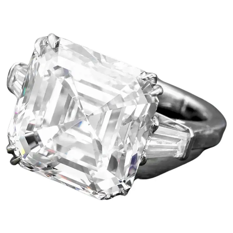 Luxury GIA Certified 9 Ct. Emerald Cut Diamond Solitaire Ring 3 GIA Certified 9 Ct. Emerald Cut Diamond Solitaire Ring