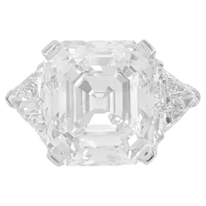 1950's Tiffany & Co. Authentic Vintage Emerald Cut 10 Carat Diamond Ring