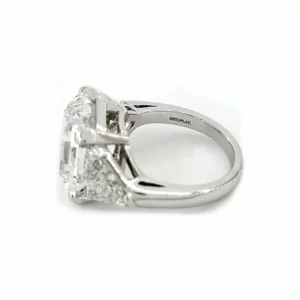 1950's Tiffany & Co. Authentic Vintage Emerald Cut 10 Carat Diamond Ring