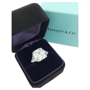 1950's Tiffany & Co. Authentic Vintage Emerald Cut 10 Carat Diamond Ring