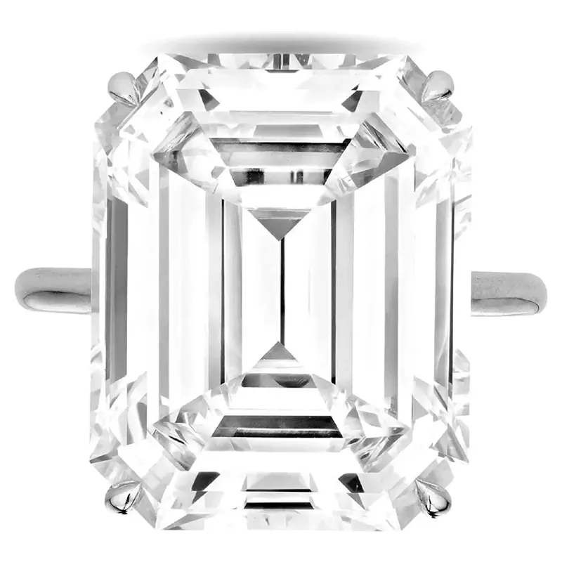 Luxury GIA Certified 10 Carat Emerald Cut Diamond Engagement Ring 1 GIA Certified 10 Carat Emerald Cut Diamond Engagement Ring