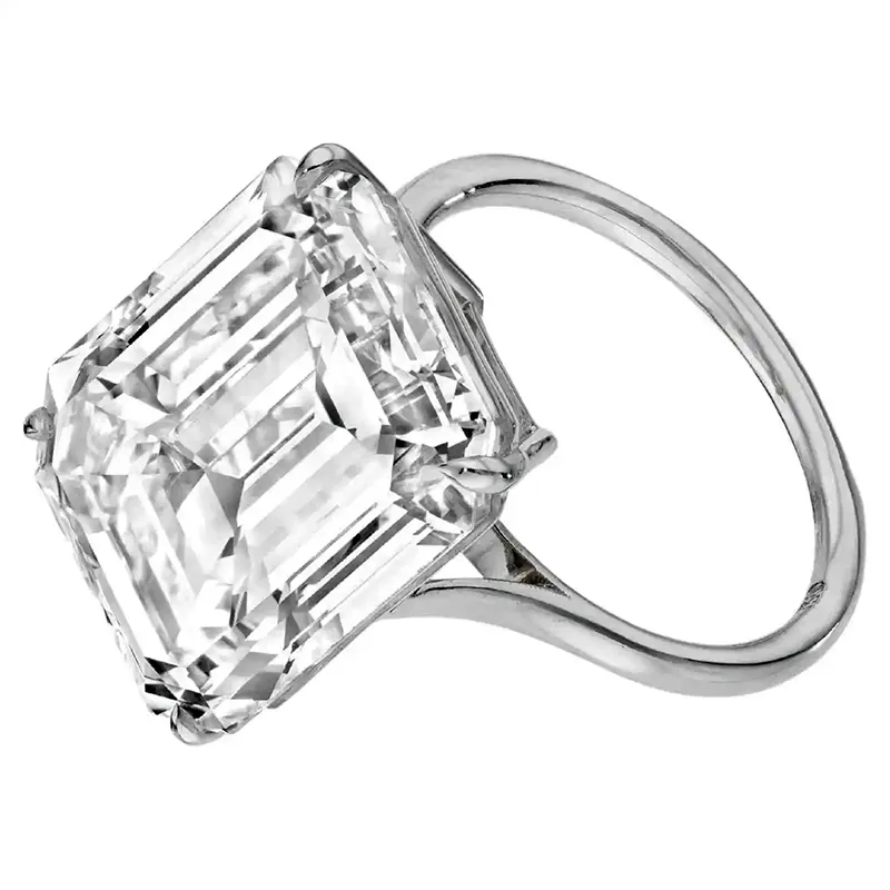 Luxury GIA Certified 10 Carat Emerald Cut Diamond Engagement Ring 3 GIA Certified 10 Carat Emerald Cut Diamond Engagement Ring
