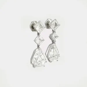 BVLGARI GIA Certified 14 Carat Diamond Drop Earrings