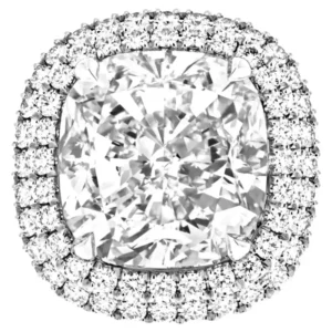 GIA Certified 7.33 Carat Cushion Diamond Platinum Ring D FLAWLESS